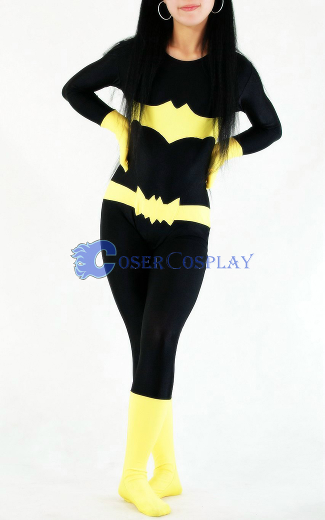 Batman Costume Batgirl Spandex Catsuit